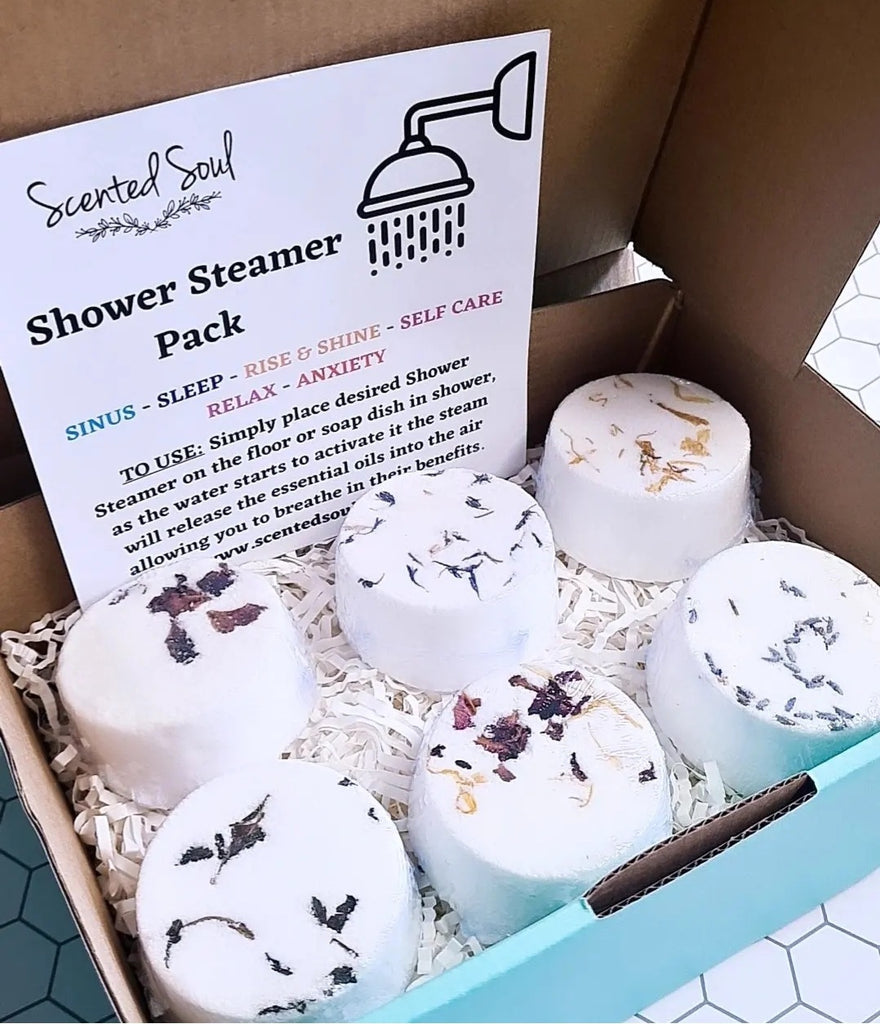 Aromatherapy Shower Steamer Box Scented Soul aromatherapy-shower-steamer-box-scented-soul