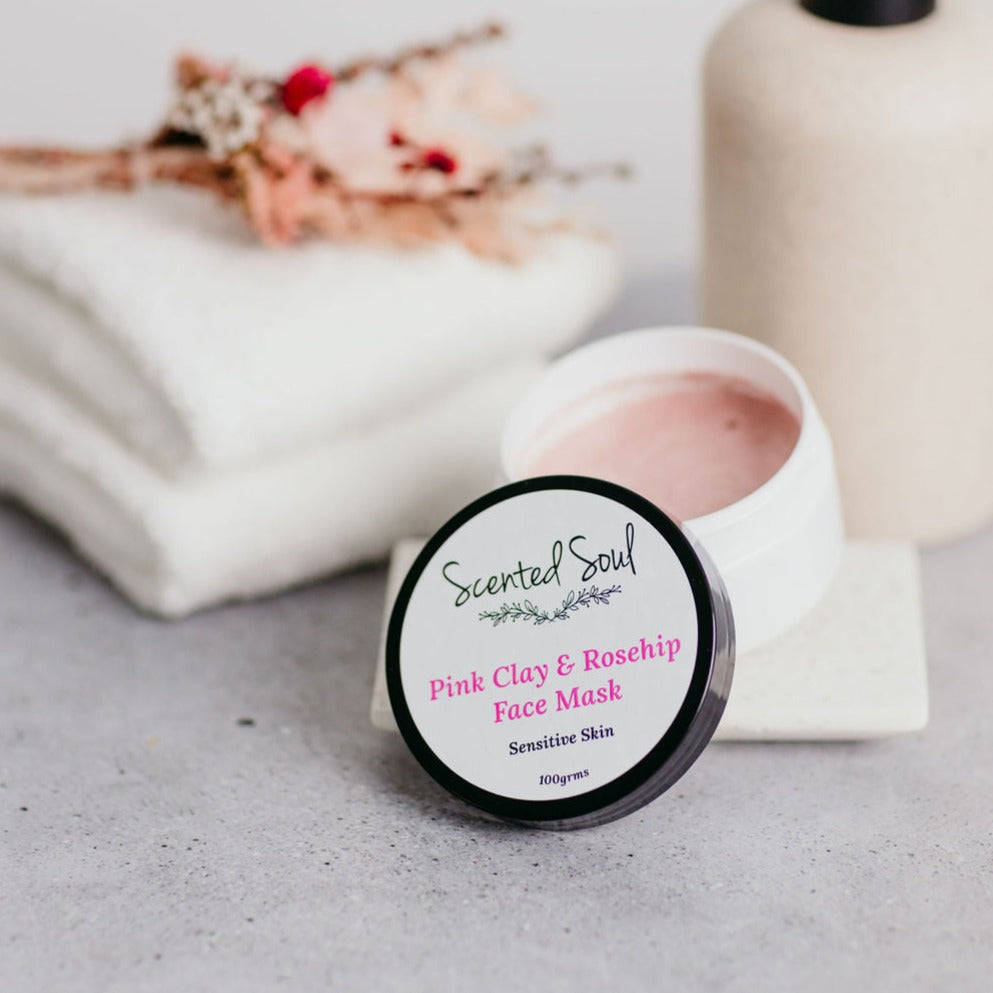 Pink Clay & Rosehip Face Mask